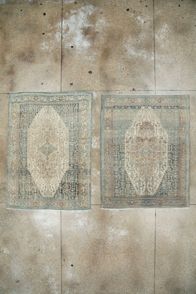 Vintage Persian Malayer Rug (Pair: 1 of 2), No.25751 - Staging