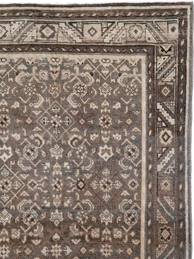 Vintage Persian Malayer Wide Gallery Runner, No.25752 - Staging