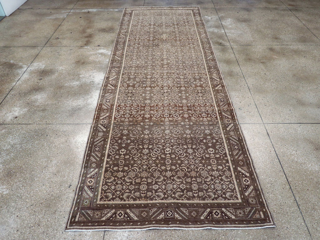 Vintage Persian Malayer Wide Gallery Runner, No.25752 - Staging