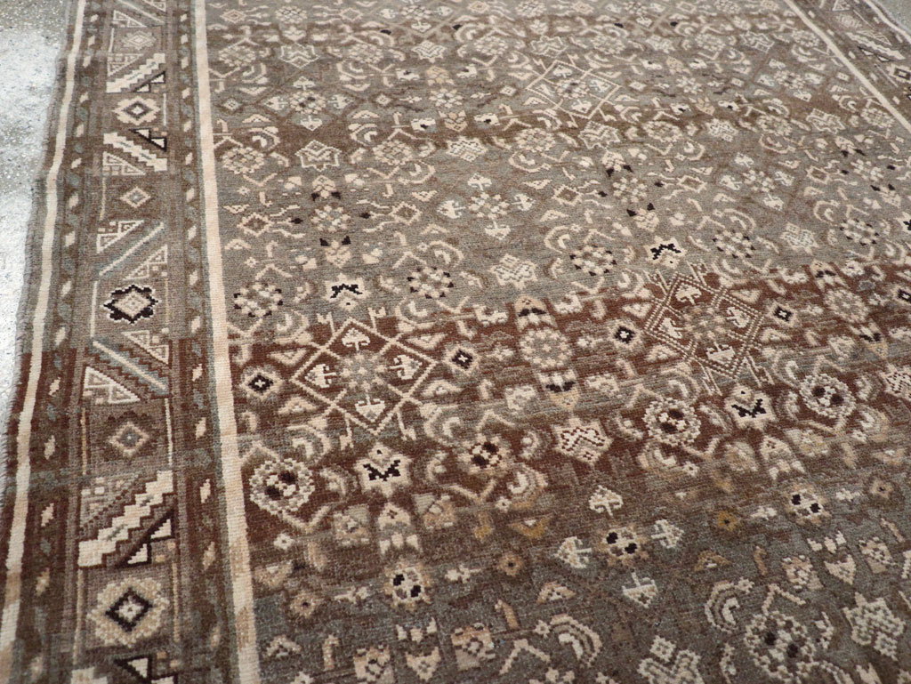 Vintage Persian Malayer Wide Gallery Runner, No.25752 - Staging