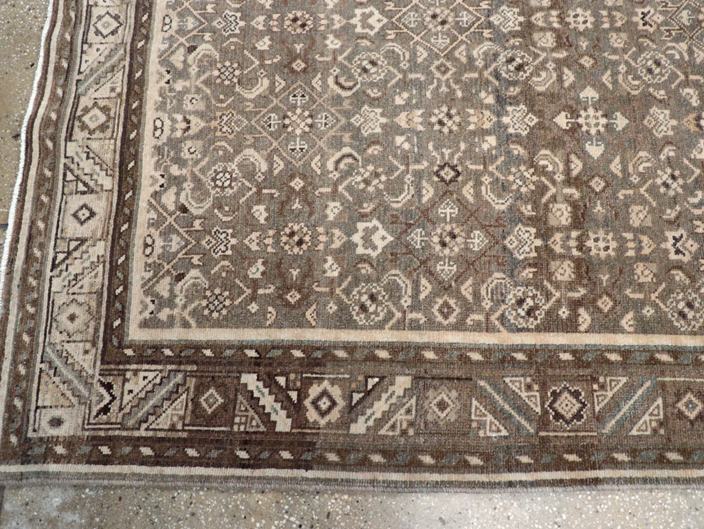Vintage Persian Malayer Wide Gallery Runner, No.25752 - Staging