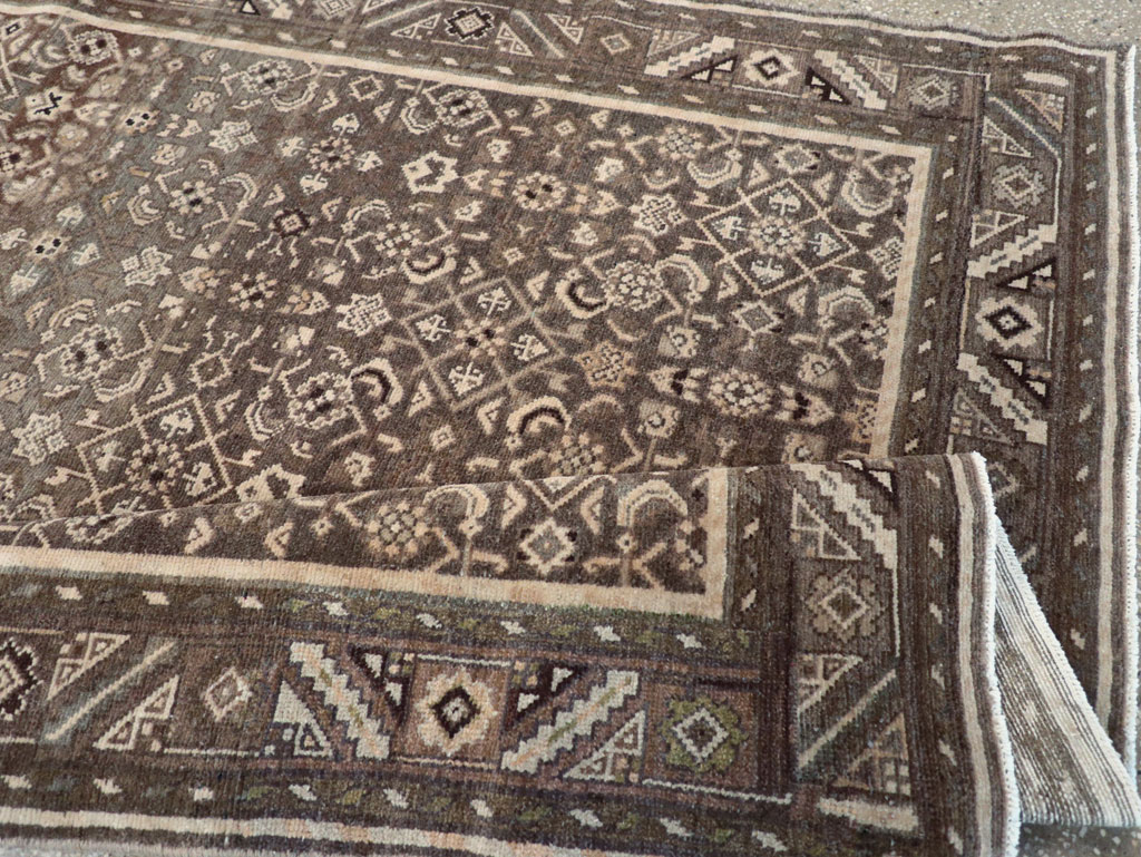 Vintage Persian Malayer Wide Gallery Runner, No.25752 - Staging