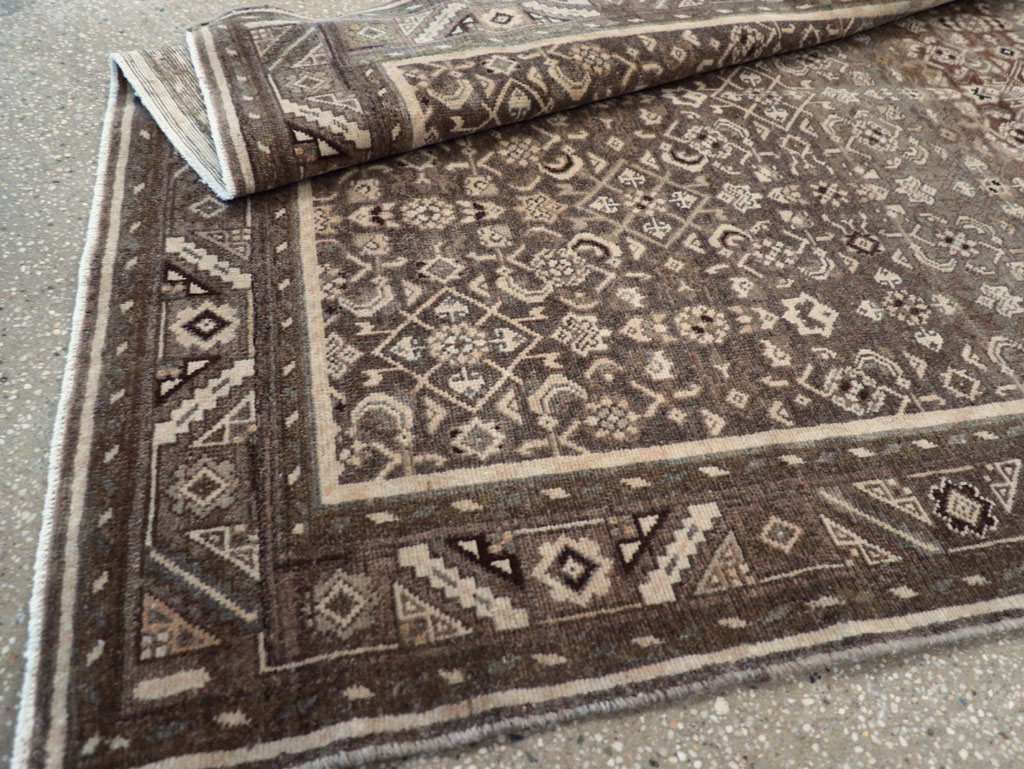 Vintage Persian Malayer Wide Gallery Runner, No.25752 - Staging