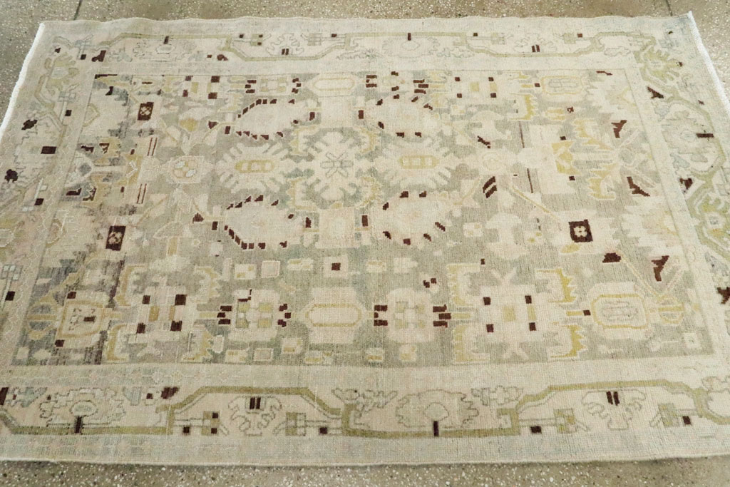 Vintage Persian Malayer Rug, No.25753 - Staging