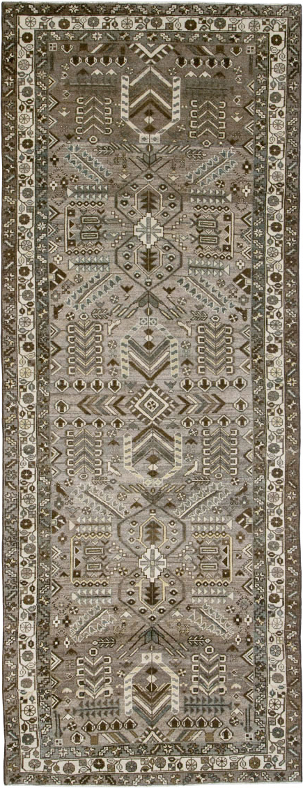 Vintage Persian Malayer Rug, No.25755 - Staging