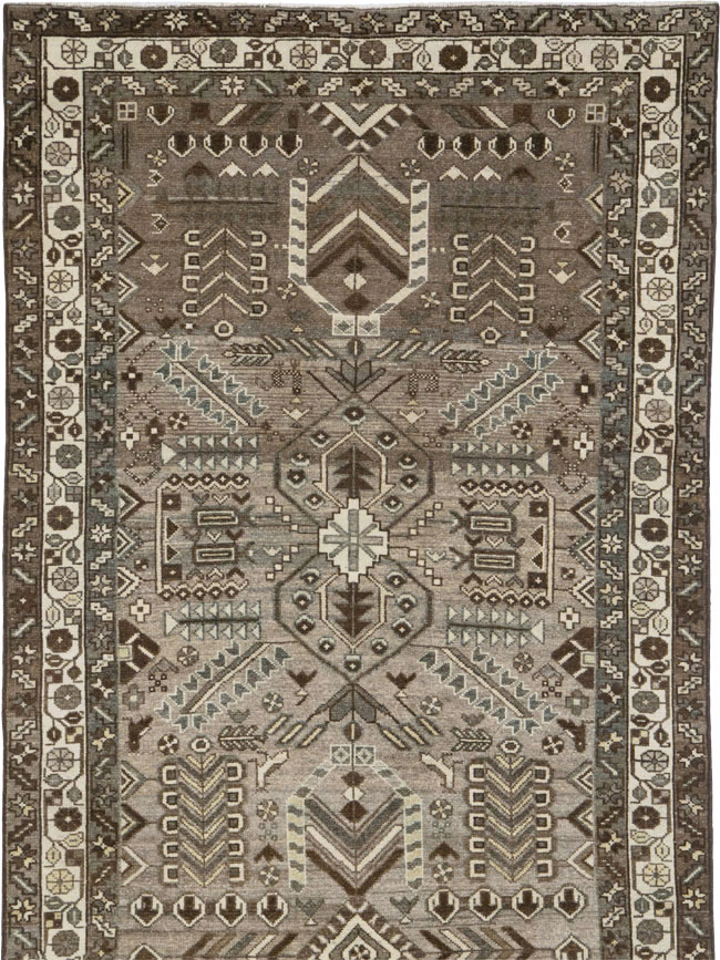 Vintage Persian Malayer Rug, No.25755 - Staging