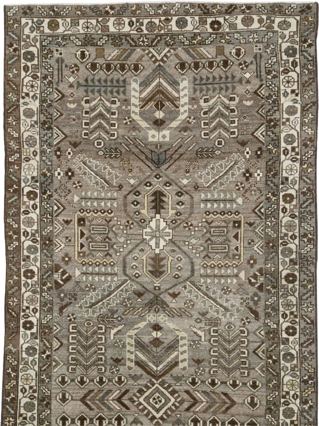 Vintage Persian Malayer Rug, No.25755 - Staging