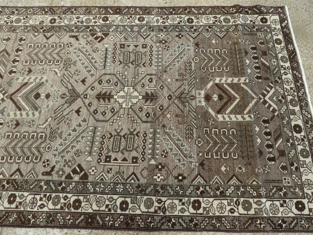 Vintage Persian Malayer Rug, No.25755 - Staging