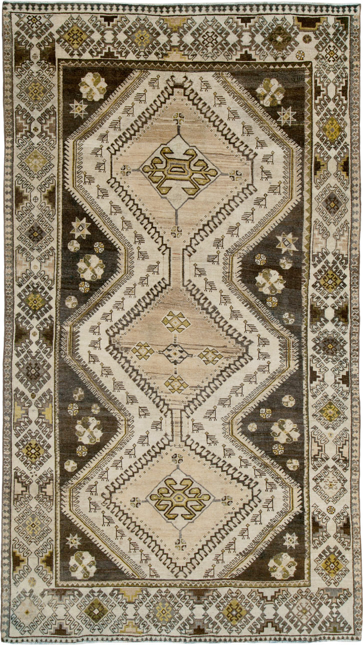 Vintage Persian Malayer Carpet, No.25756 - Staging