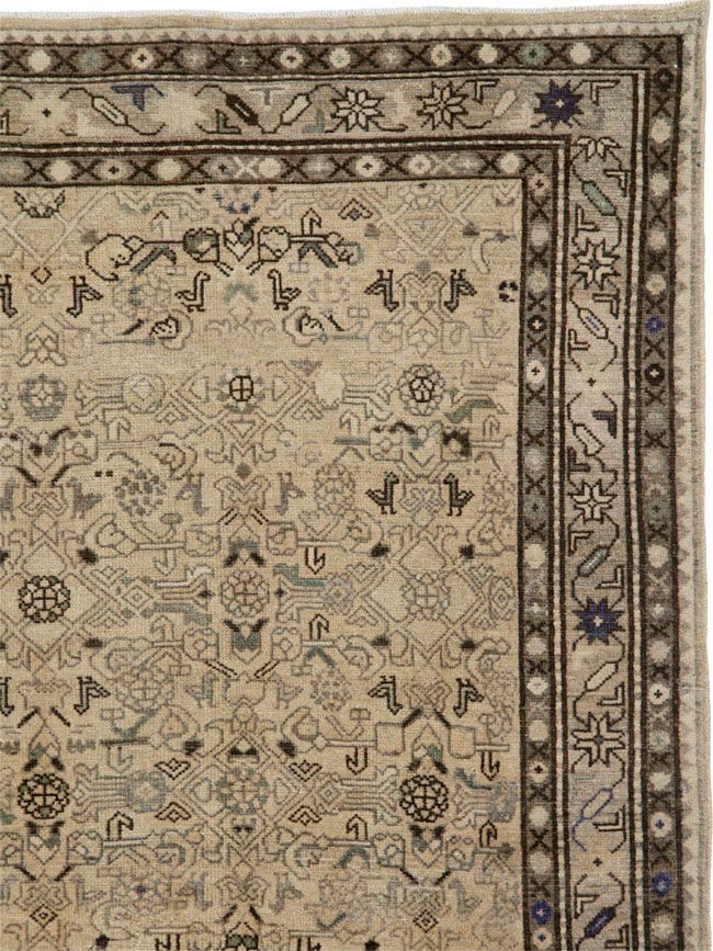 Vintage Persian Malayer Wide Gallery Runner, No.25759 - Staging
