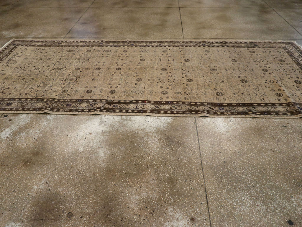 Vintage Persian Malayer Wide Gallery Runner, No.25759 - Staging