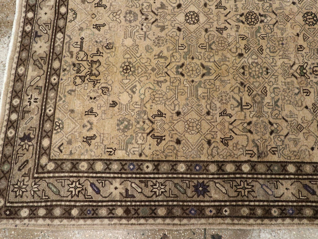 Vintage Persian Malayer Wide Gallery Runner, No.25759 - Staging