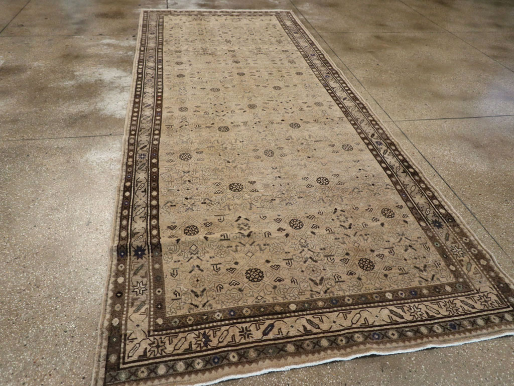 Vintage Persian Malayer Wide Gallery Runner, No.25759 - Staging
