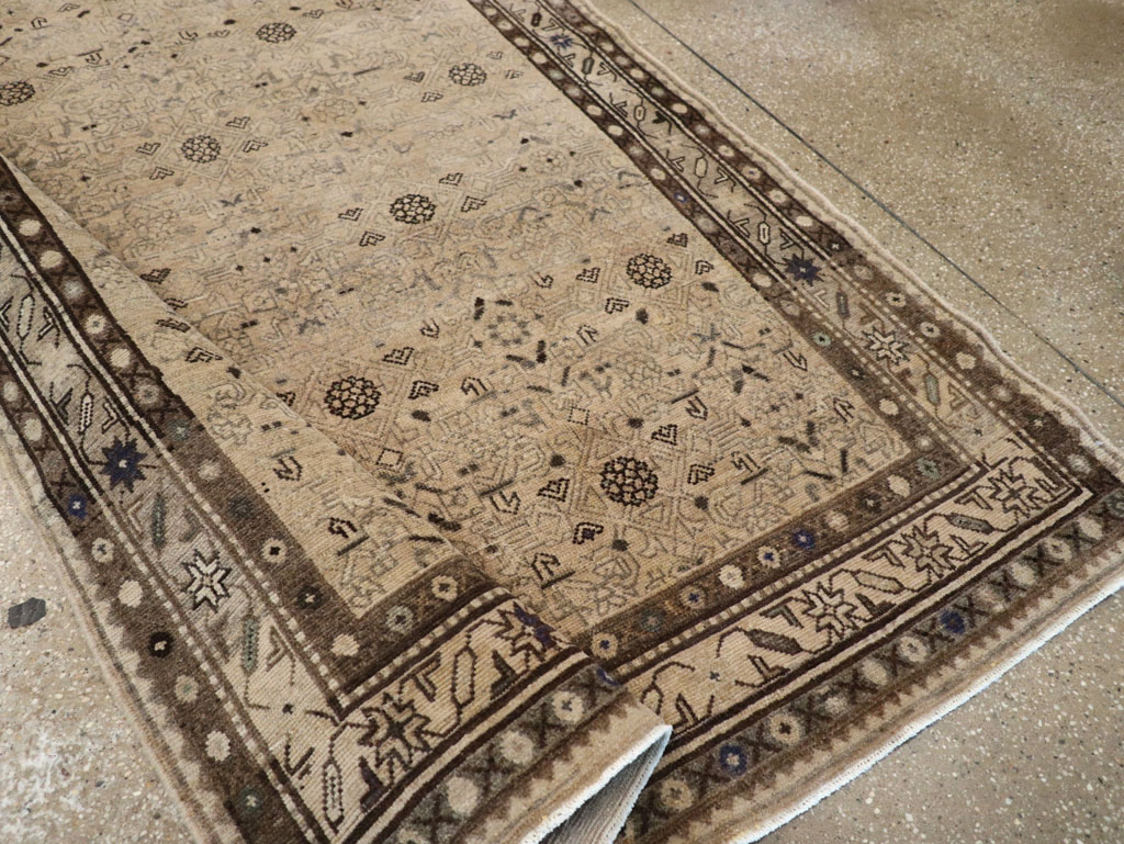 Vintage Persian Malayer Wide Gallery Runner, No.25759 - Staging