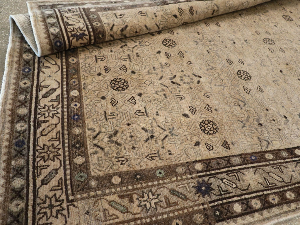 Vintage Persian Malayer Wide Gallery Runner, No.25759 - Staging