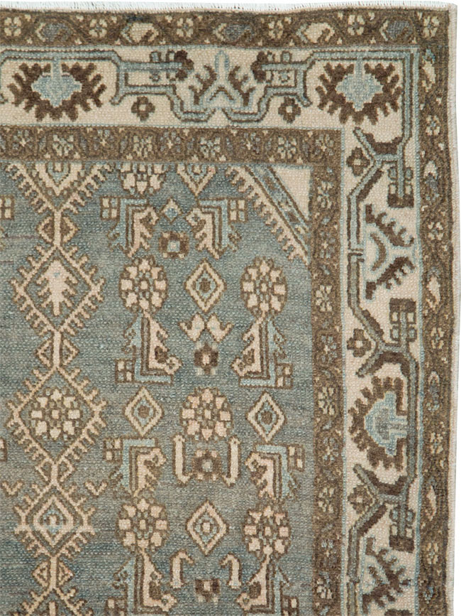 Vintage Persian Malayer Throw Rug, No.25762 - Staging