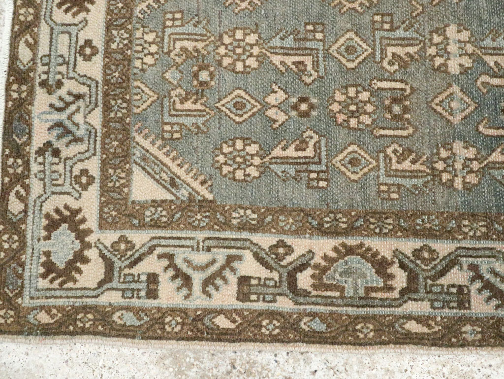 Vintage Persian Malayer Throw Rug, No.25762 - Staging