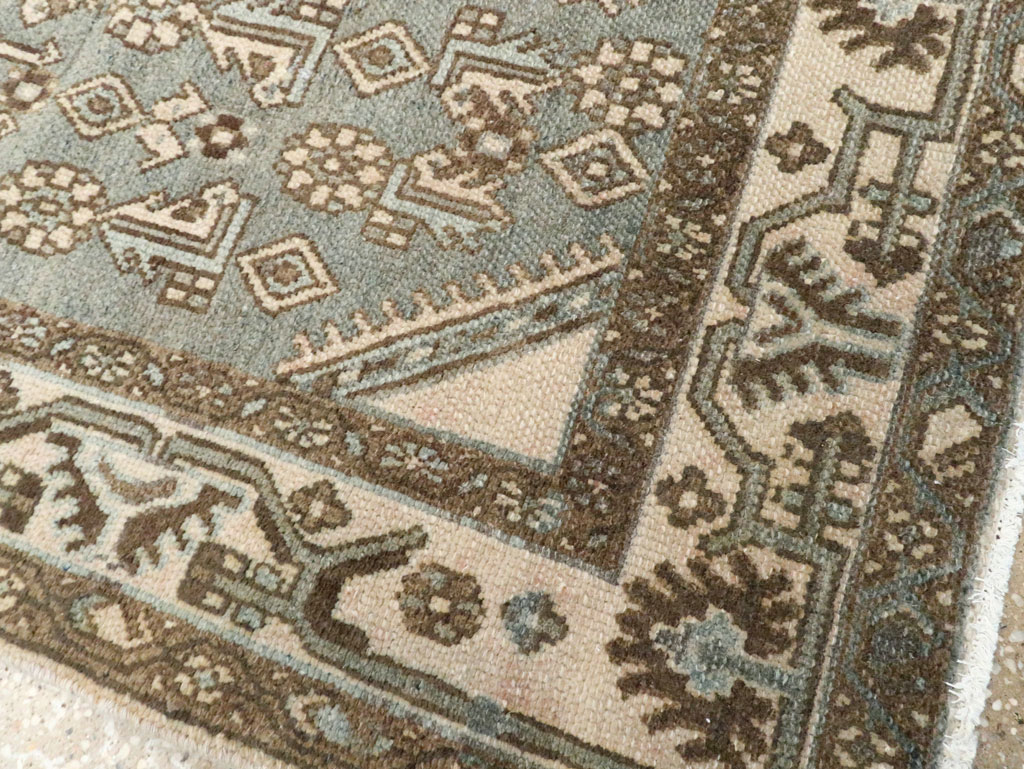 Vintage Persian Malayer Throw Rug, No.25762 - Staging