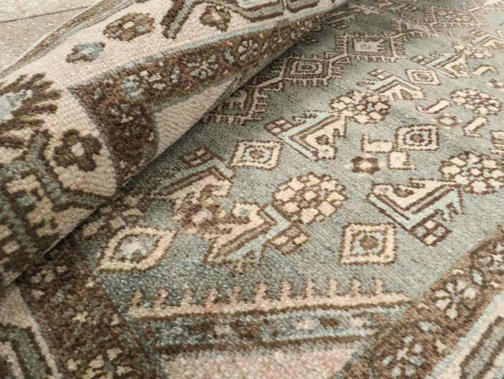 Vintage Persian Malayer Throw Rug, No.25762 - Staging