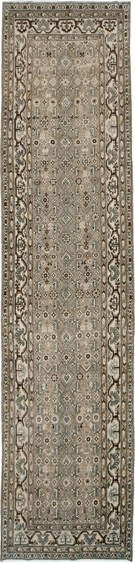 Vintage Persian Malayer Wide Gallery Runner, No.25764 - Staging
