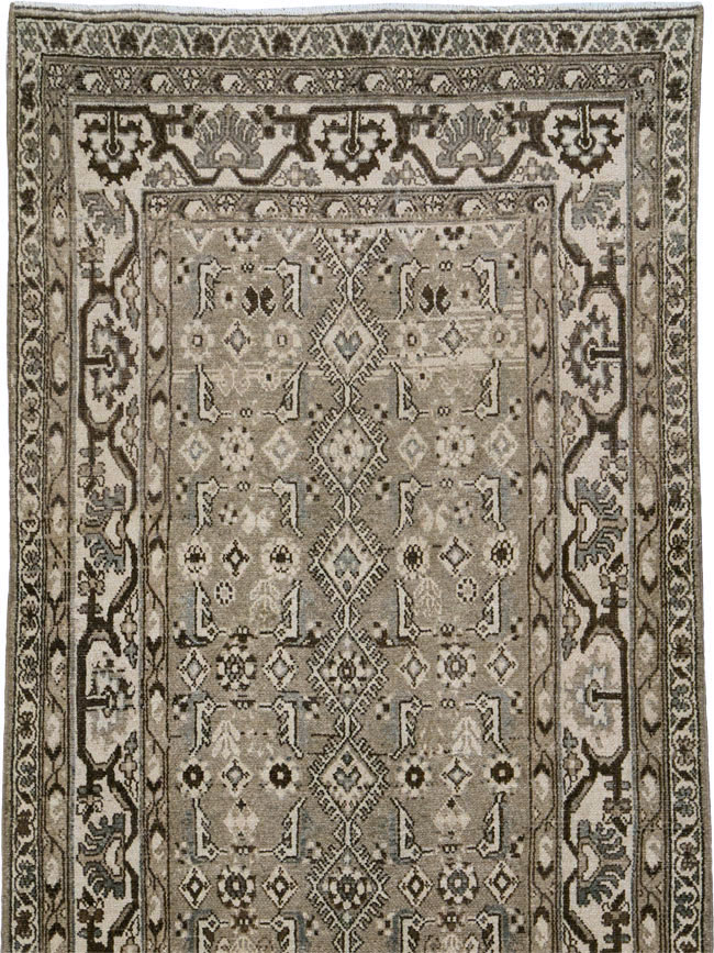 Vintage Persian Malayer Wide Gallery Runner, No.25764 - Staging