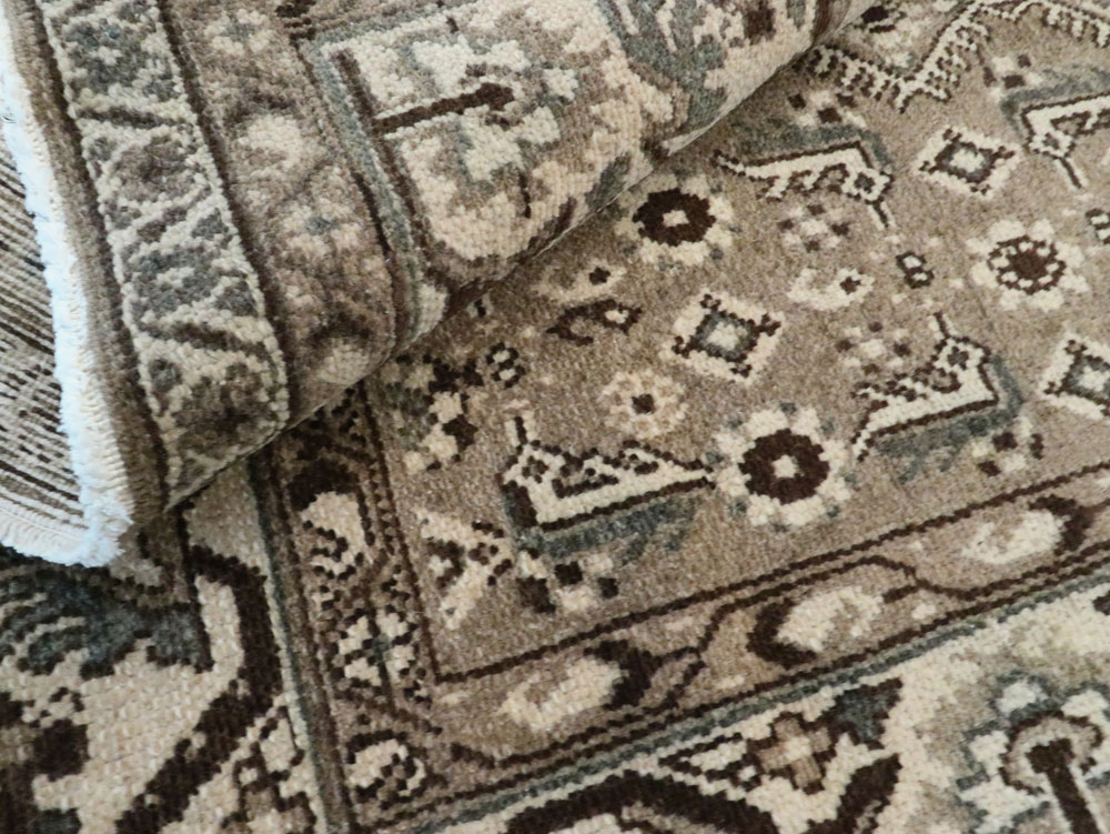 Vintage Persian Malayer Wide Gallery Runner, No.25764 - Staging