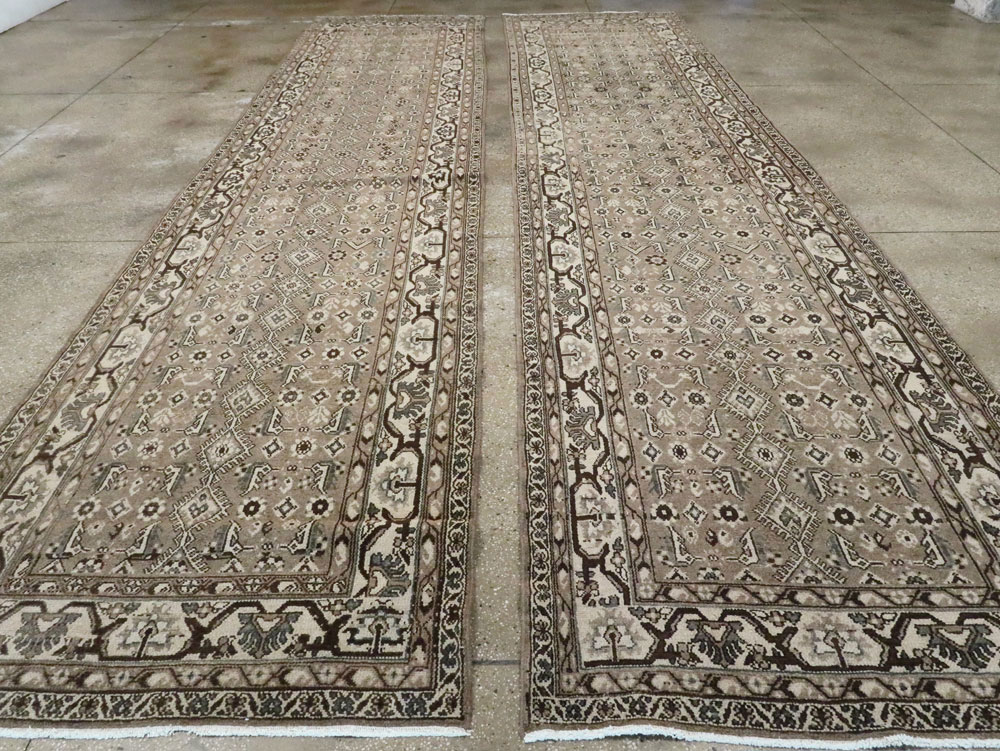 Vintage Persian Malayer Wide Gallery Runner, No.25764 - Staging