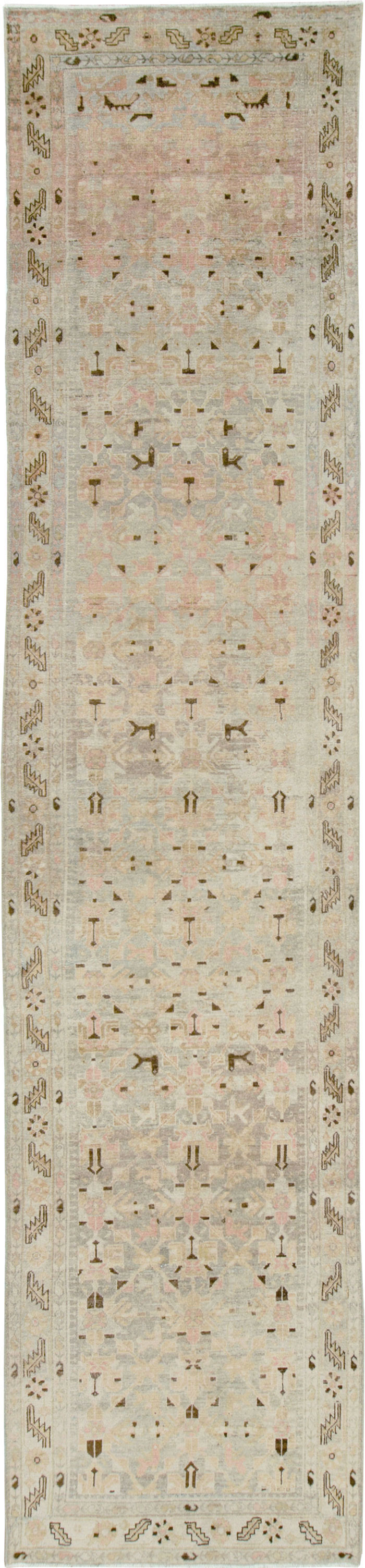 Vintage Persian Malayer Runner (Pair: 1 of 2), No.25765 - Staging