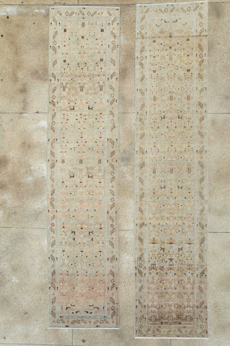 Vintage Persian Malayer Runner (Pair: 1 of 2), No.25765 - Staging