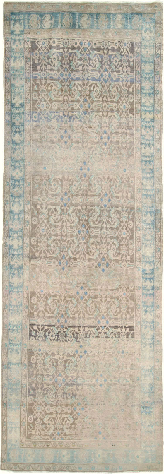 Vintage Persian Malayer Wide Gallery Runner, No.25767 - Staging
