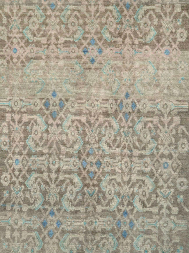 Vintage Persian Malayer Wide Gallery Runner, No.25767 - Staging