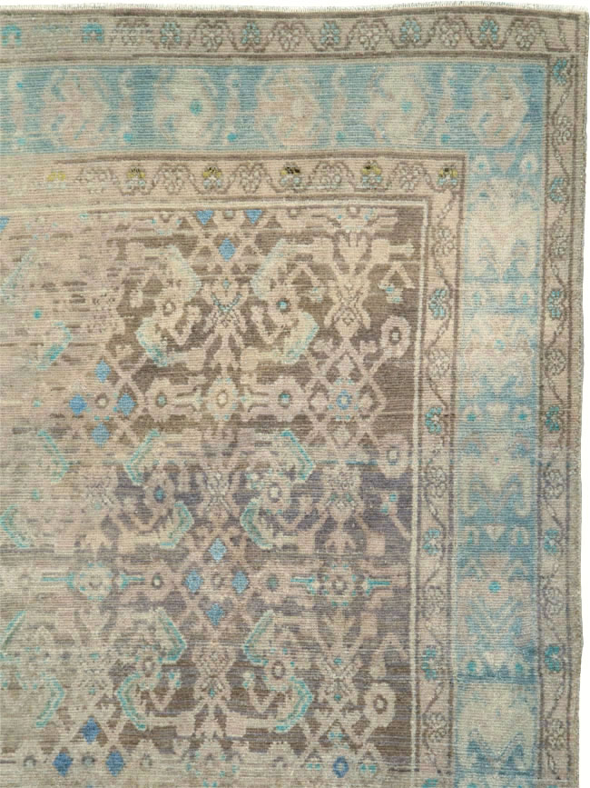 Vintage Persian Malayer Wide Gallery Runner, No.25767 - Staging