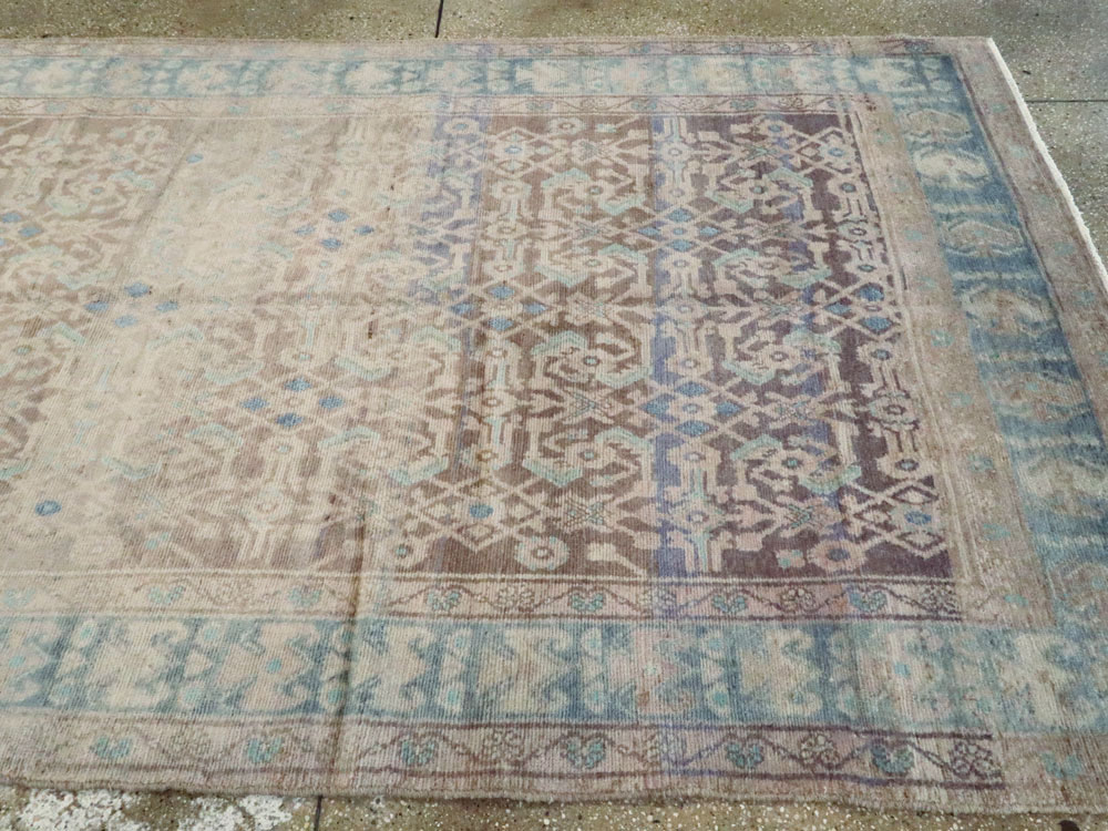 Vintage Persian Malayer Wide Gallery Runner, No.25767 - Staging