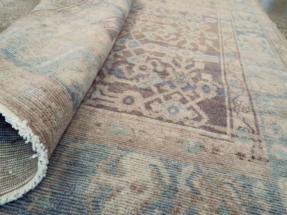 Vintage Persian Malayer Wide Gallery Runner, No.25767 - Staging