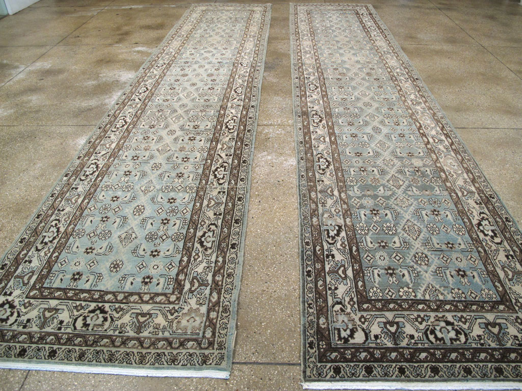 Vintage Persian Malayer Runner (Pair: 1 of 2), No.25770 - Staging