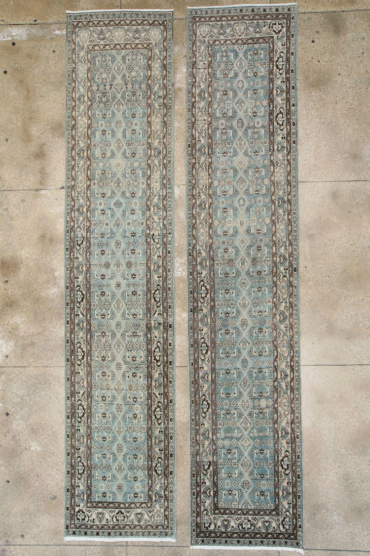 Vintage Persian Malayer Runner (Pair: 1 of 2), No.25770 - Staging