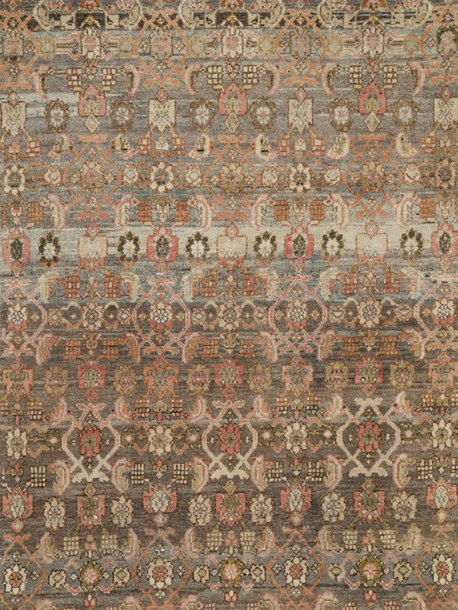 Vintage Persian Malayer Wide Gallery Runner, No.25776 - Staging