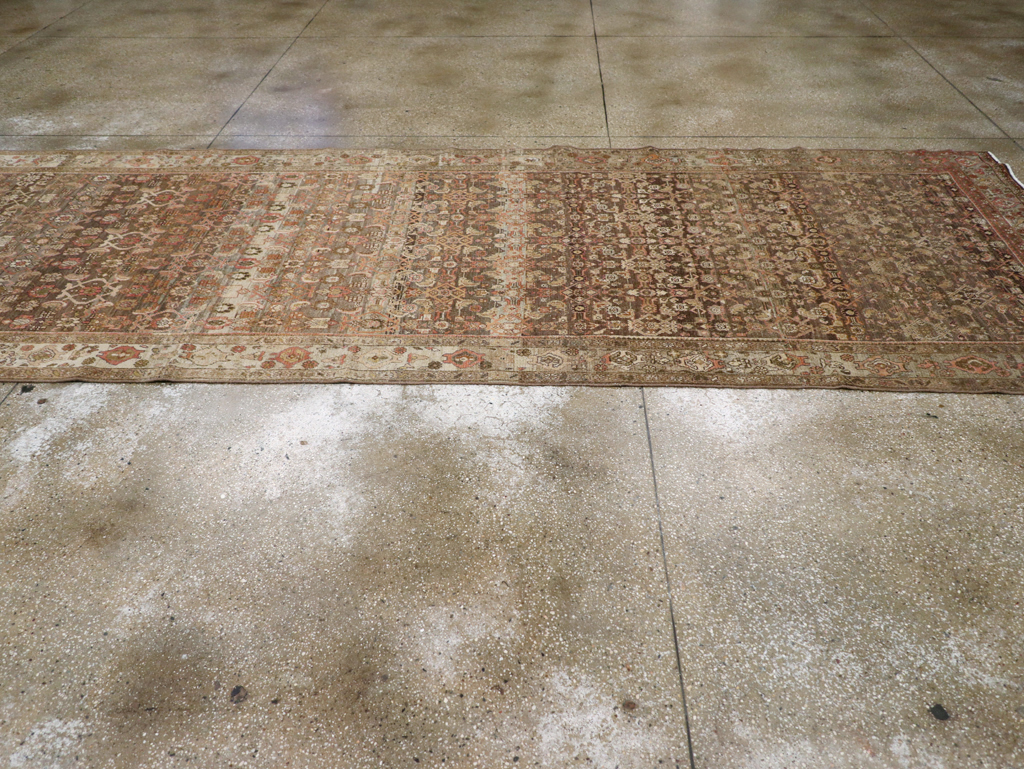 Vintage Persian Malayer Wide Gallery Runner, No.25776 - Staging