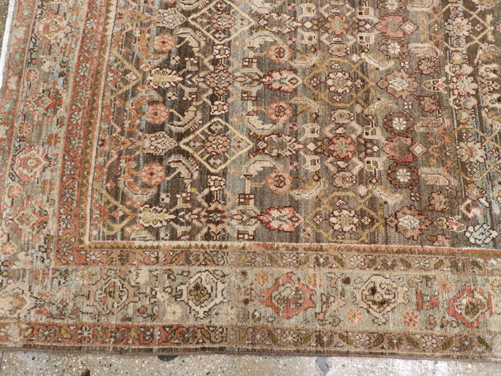 Vintage Persian Malayer Wide Gallery Runner, No.25776 - Staging