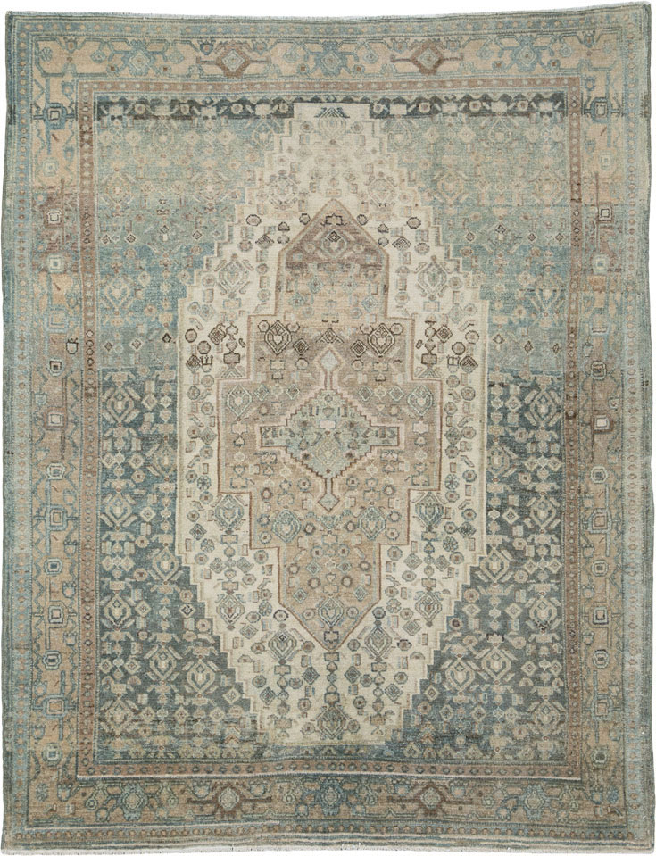Vintage Persian Malayer Rug (Pair: 2 of 2), No.25779 - Staging