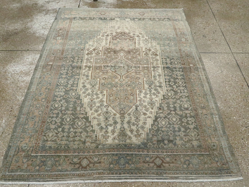 Vintage Persian Malayer Rug (Pair: 2 of 2), No.25779 - Staging