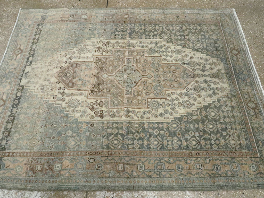 Vintage Persian Malayer Rug (Pair: 2 of 2), No.25779 - Staging