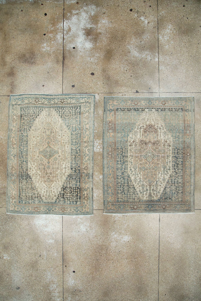 Vintage Persian Malayer Rug (Pair: 2 of 2), No.25779 - Staging