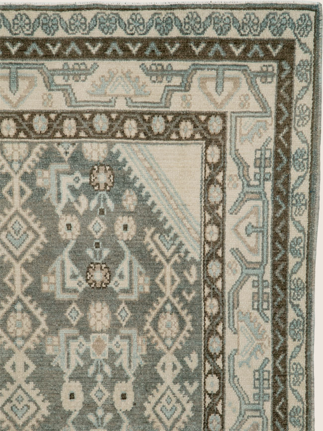 Vintage Persian Malayer Rug, No.25781 - Staging