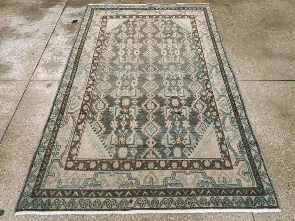 Vintage Persian Malayer Rug, No.25781 - Staging