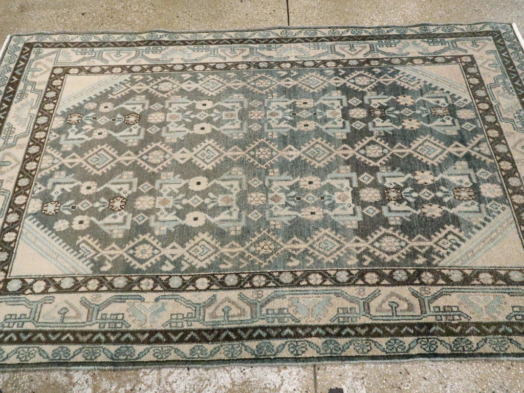 Vintage Persian Malayer Rug, No.25781 - Staging