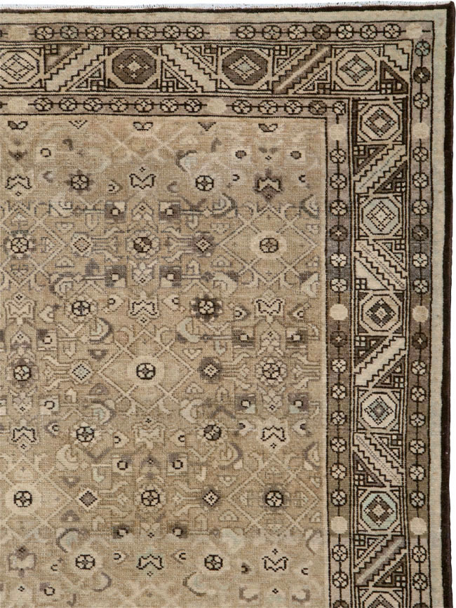 Vintage Persian Malayer Wide Gallery Runner, No.25783 - Staging