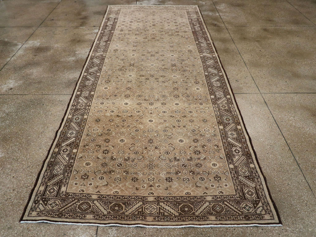 Vintage Persian Malayer Wide Gallery Runner, No.25783 - Staging