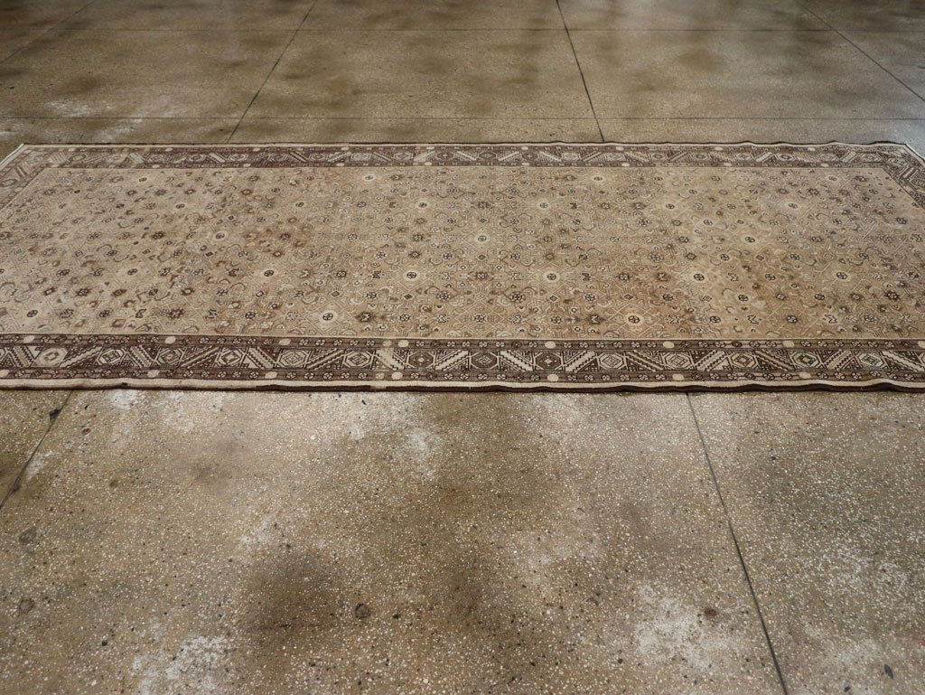 Vintage Persian Malayer Wide Gallery Runner, No.25783 - Staging