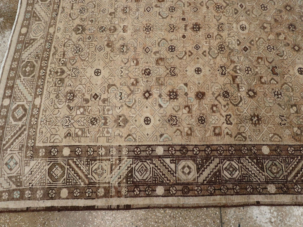 Vintage Persian Malayer Wide Gallery Runner, No.25783 - Staging